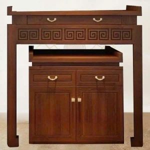 Bàn thờ hiện đại 1m27 gỗ sồi nga BTĐ473