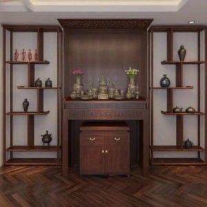 Bàn thờ 1m27 gỗ sồi nga BTĐ486