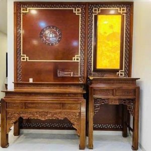 Bàn thờ 1m07 gỗ sồi nga BTĐ485