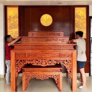 Bàn thờ tam cấp 1m75 gỗ hương BTĐ519