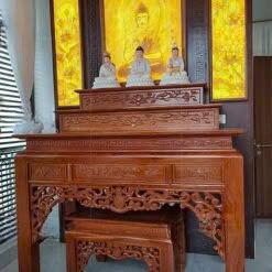 Bàn thờ tam cấp 1m97 gỗ hương BTĐ516