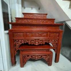 Bàn thờ tam cấp 1m75 gỗ hương BTĐ513