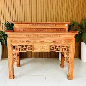 Bàn thờ nhị cấp 1m53 gỗ hương BTĐ524