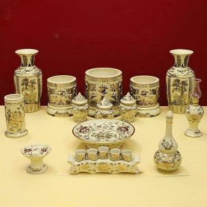 Đồ Thờ Chu Đậu Vẽ Kỹ Vàng 24K Vẽ Kỹ (1m27 – 1m57) BTĐ570