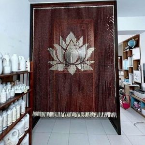 Rèm hạt gỗ hoa sen BTĐ578