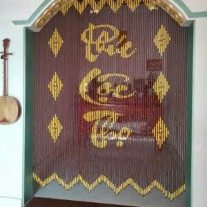 Rèm hạt gỗ chữ Phúc Lộc Thọ BTĐ582