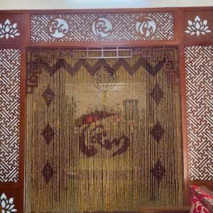 Rèm hạt gỗ chữ Tâm BTĐ583
