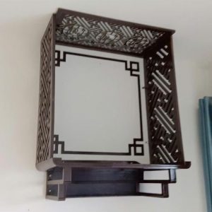 Bàn thờ treo 1m07 chân thang gỗ gụ BTĐ708