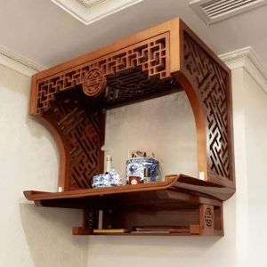 Bàn thờ treo 89p chân triện gỗ hương BTĐ689
