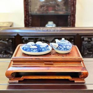 Khay trà 50cm gỗ hương BTĐ655