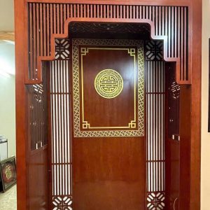 Mẫu vách ngăn phòng thờ BTĐ686