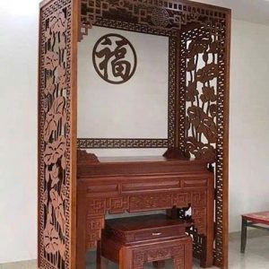 Mẫu vách ngăn phòng thờ BTĐ685