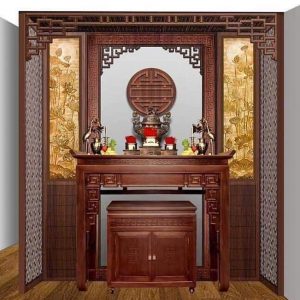 Mẫu vách ngăn phòng thờ BTĐ683