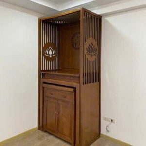 Mẫu vách ngăn phòng thờ BTĐ680