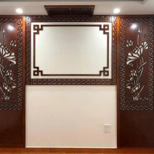 Mẫu vách ngăn phòng thờ BTĐ678