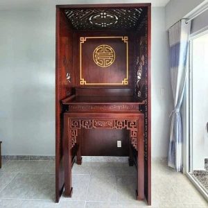 Mẫu vách ngăn phòng thờ BTĐ668