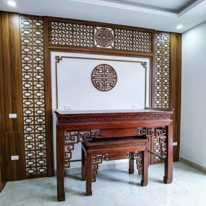 Mẫu vách ngăn phòng thờ BTĐ667