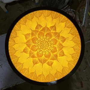 Tranh trúc chỉ tròn 51cm BTĐ735