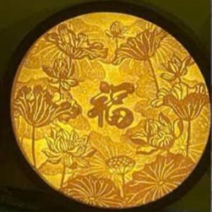 Tranh trúc chỉ tròn 48cm BTĐ729