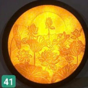 Tranh trúc chỉ tròn 41cm BTĐ728
