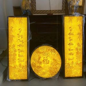 Tranh trúc chỉ đôi 41x107 câu đối BTĐ770