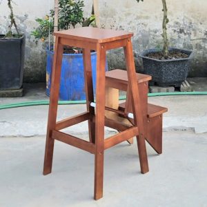 Ghế thắp hương 3 bậc 80cm gỗ cao su BTĐ780