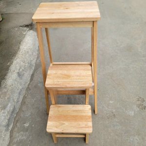 Ghế thắp hương 3 bậc 100cm gỗ cao su BTĐ781