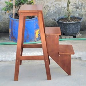 Ghế thắp hương 3 bậc 100cm gỗ cao su BTĐ782