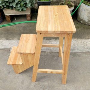 Ghế thắp hương 3 bậc 80cm gỗ cao su BTĐ783