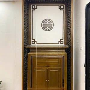 Bàn thờ chung cư 1m07 gỗ sồi nga  BTĐ797