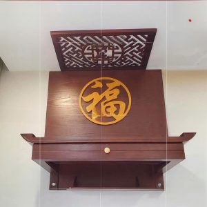 Bàn thờ treo 81p ngăn kéo gỗ sồi nga BTĐ785