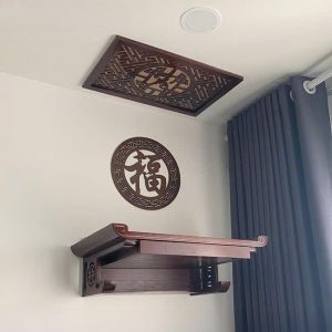 Bàn thờ treo 81p ngăn kéo gỗ gụ BTĐ792