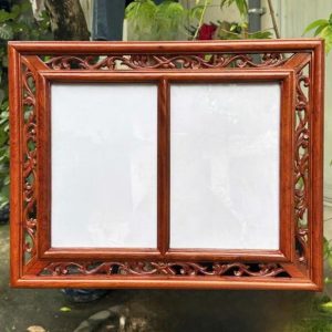 Khung ảnh treo 18x24 gỗ hương BTĐ818