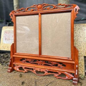 KA đôi 25x35 hoa lá tây gỗ hương BTĐ848