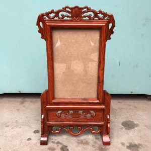 KA 20x30 hoa lá tây gỗ hương BTĐ842