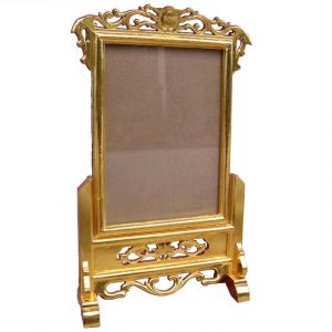 KA sơn son thiếp vàng 25x35 gỗ hương BTĐ857