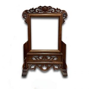 Khung ảnh hoa lá tây gỗ gụ BTĐ826