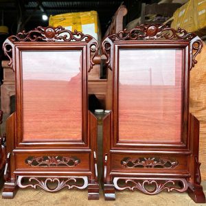 KA 25x35 hoa lá tây gỗ hươngg BTĐ849